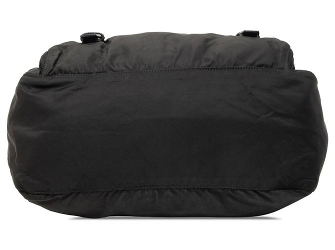 Double Borsa a tracolla Prada Tessuto blu con zip e doppia fibbia - vista 3