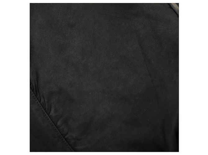 Double Borsa a tracolla Prada Tessuto blu con zip e doppia fibbia - vista 6