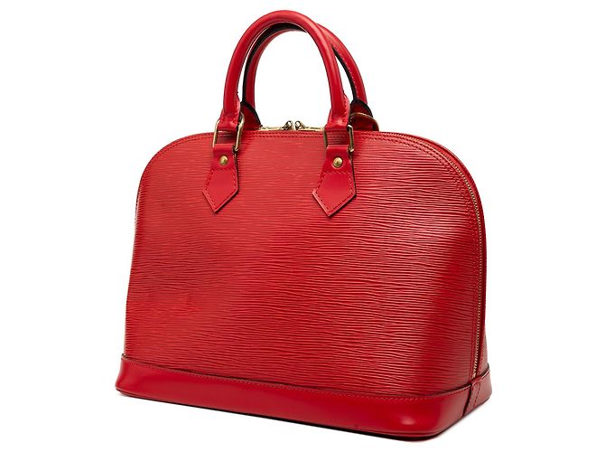 Bolso de mano Louis Vuitton Epi Alma PM rojo Roja - vista 2