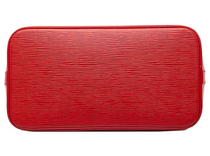 Bolso de mano Louis Vuitton Epi Alma PM rojo Roja - vista 3