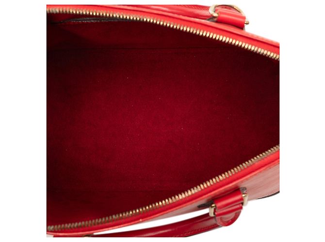 Bolso de mano Louis Vuitton Epi Alma PM rojo Roja - vista 4