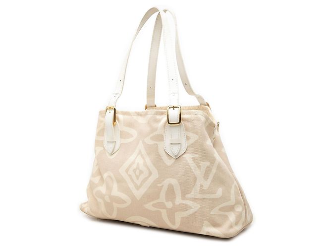 Louis Vuitton Monogram Tahitienne Cabas PM Tote Bag Beige - Ansicht 2