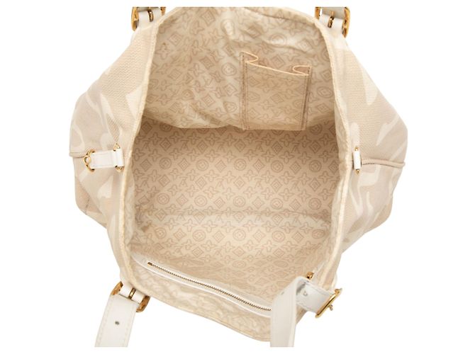 Louis Vuitton Monogram Tahitienne Cabas PM Tote Bag Beige - Ansicht 4