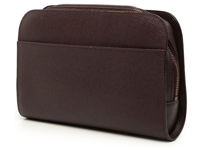 Borsa a pochette Louis Vuitton Taiga Pochette Baikal marrone - vista 2