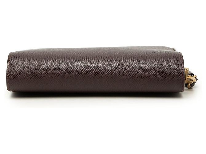 Borsa a pochette Louis Vuitton Taiga Pochette Baikal marrone - vista 3