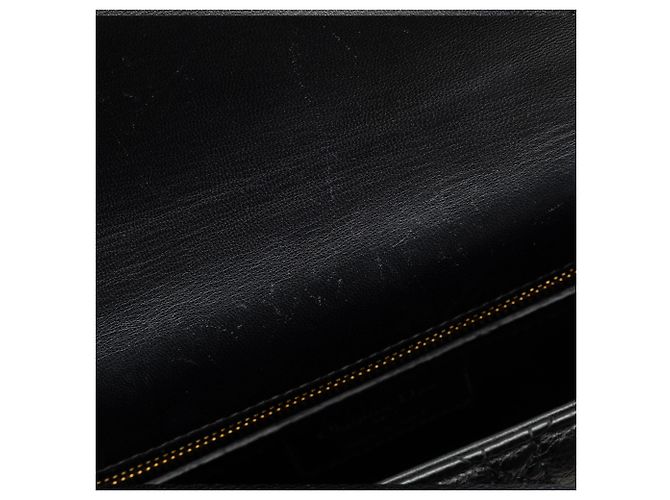 Borsa a tracolla Dior Caro Large Cannage Nera Nero - vista 6