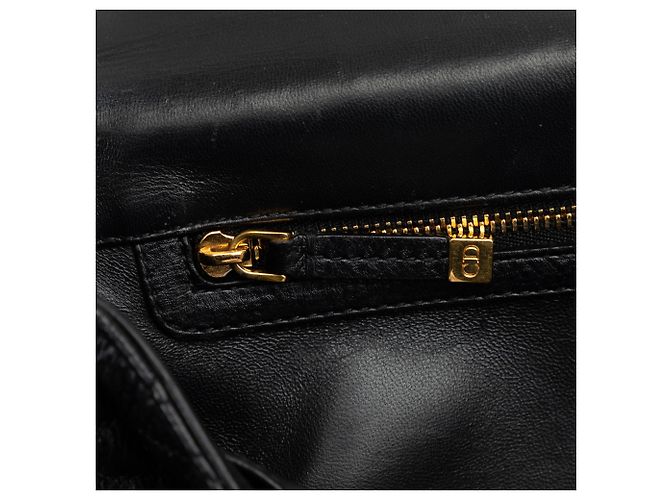 Borsa a tracolla Dior Caro Large Cannage Nera Nero - vista 9