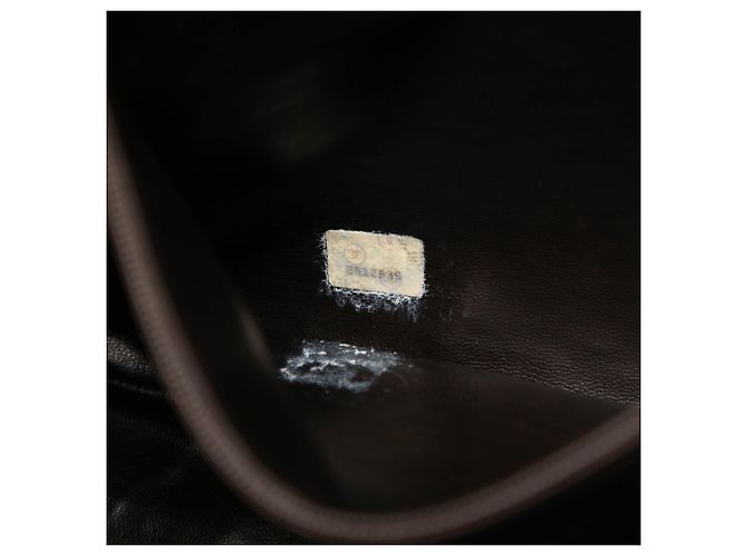 Borsa a tracolla Chanel CC in camoscio marrone con nappe - vista 6