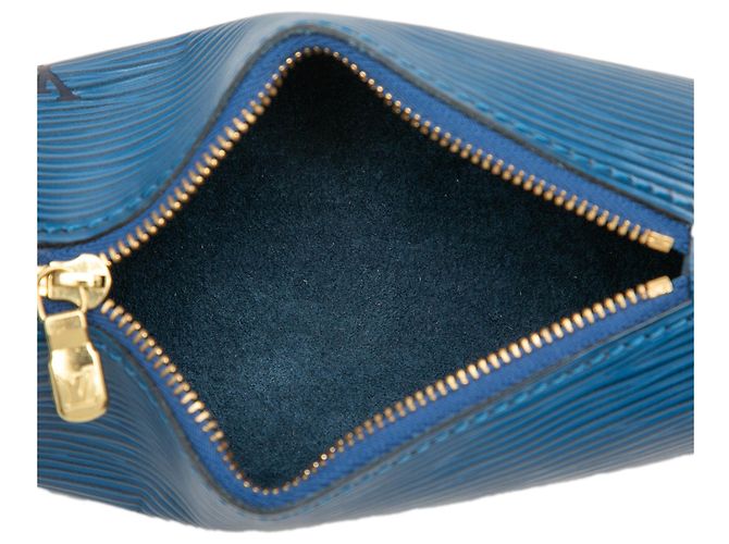Louis Vuitton Epi Pochette Papillon Handtasche Blue Blau - Ansicht 4