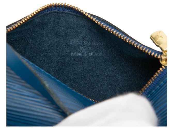 Louis Vuitton Epi Pochette Papillon Handtasche Blue Blau - Ansicht 5
