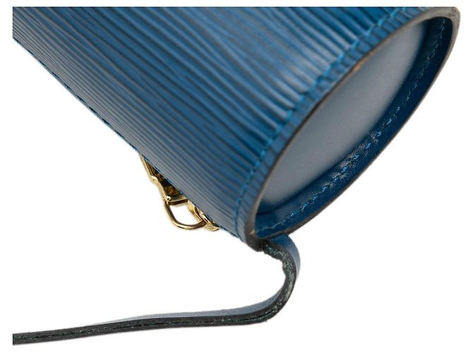 Louis Vuitton Epi Pochette Papillon Handtasche Blue Blau - Ansicht 6
