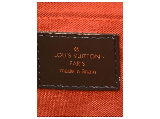 Borsa a mano Louis Vuitton Damier Ebene Ribera MM Marrone - vista 5