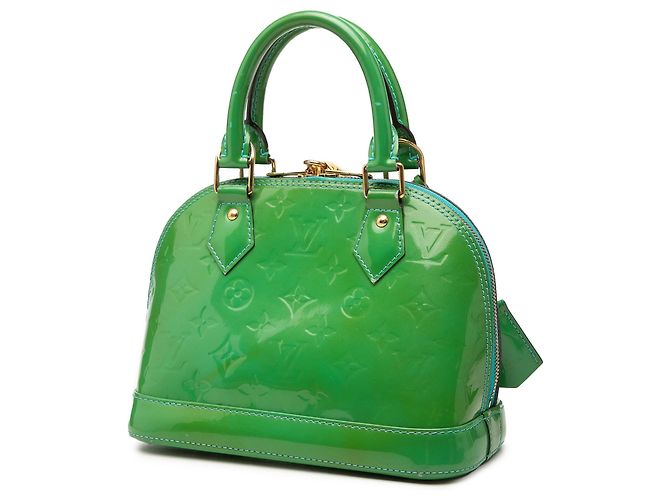 Louis Vuitton Monogram Vernis Alma BB Satchel Tasche Grün - Ansicht 2