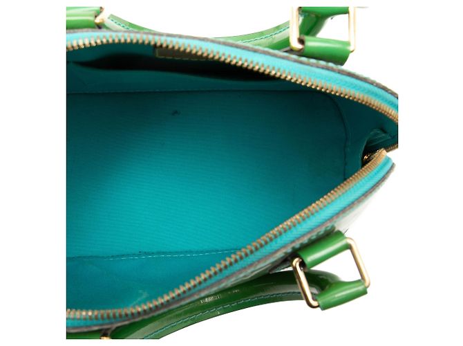 Louis Vuitton Monogram Vernis Alma BB Satchel Tasche Grün - Ansicht 4