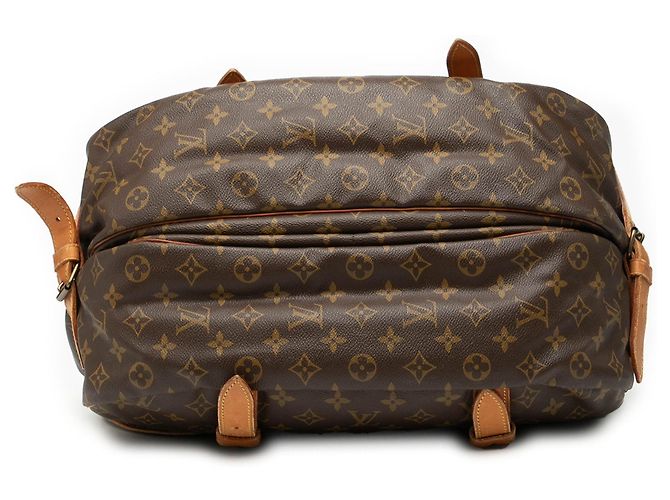 Borsa da viaggio Louis Vuitton Monogram Saumur 43 Marrone - vista 3