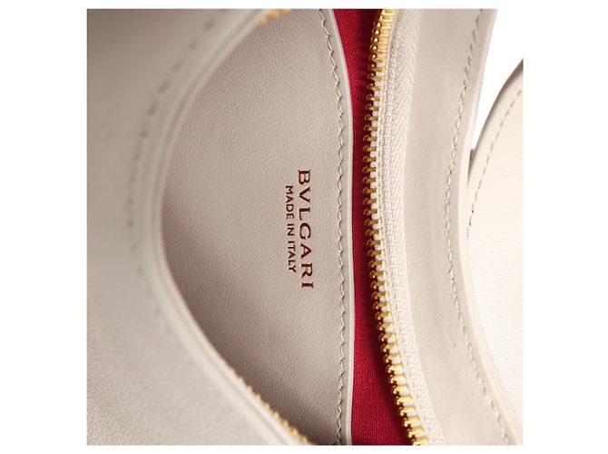 Bulgari Borsa a tracolla Bvlgari Serpenti Ellipse in pelle Grigia Grigio - vista 12