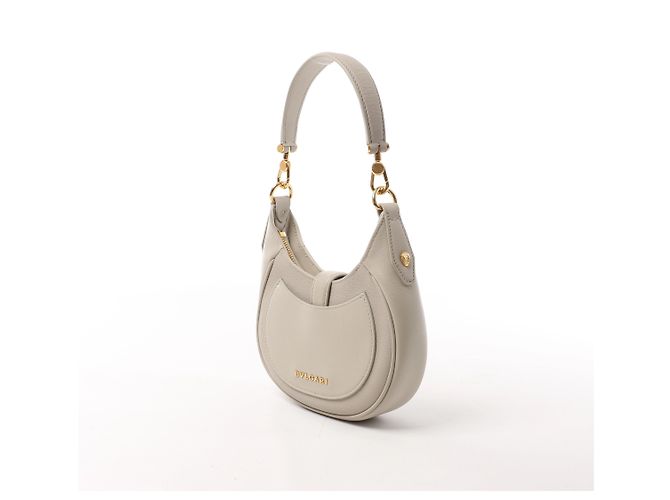 Bulgari Borsa a tracolla Bvlgari Serpenti Ellipse in pelle Grigia Grigio - vista 3