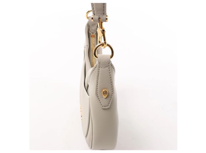Bulgari Borsa a tracolla Bvlgari Serpenti Ellipse in pelle Grigia Grigio - vista 4