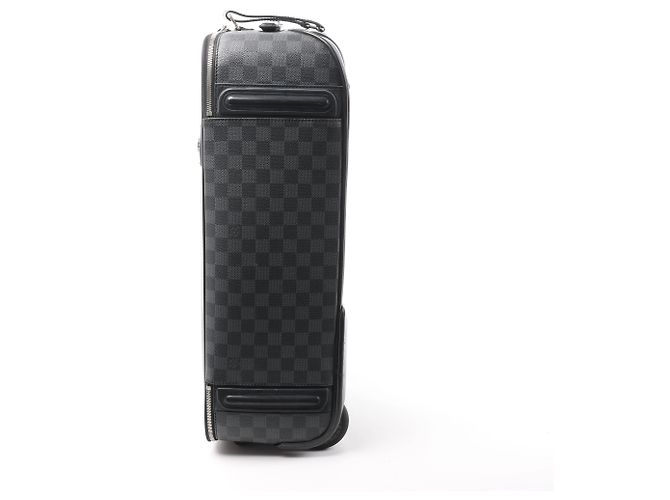 Borsa da viaggio Louis Vuitton Pegase 55 Damier Graphite in nero - vista 4