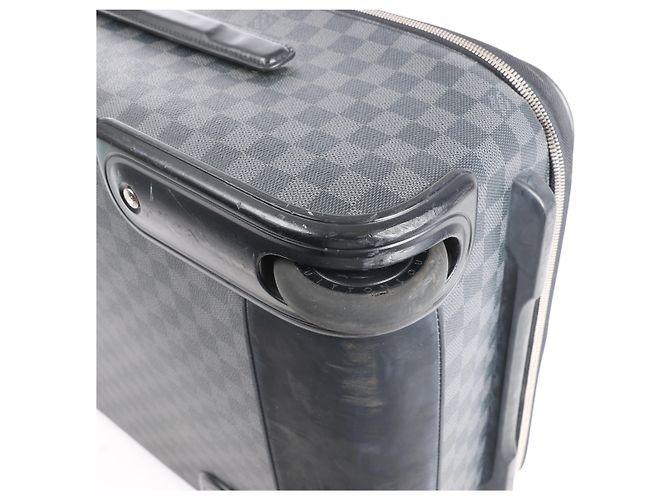 Borsa da viaggio Louis Vuitton Pegase 55 Damier Graphite in nero - vista 6