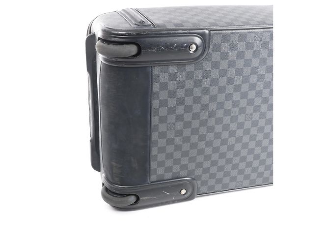 Borsa da viaggio Louis Vuitton Pegase 55 Damier Graphite in nero - vista 7