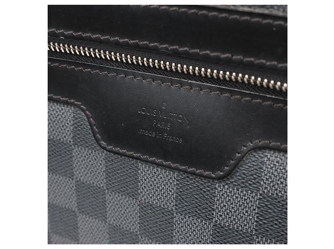 Borsa da viaggio Louis Vuitton Pegase 55 Damier Graphite in nero - vista 9