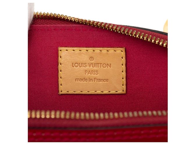 Borsa Louis Vuitton Monogram Vernis Alma BB rossa Rosso - vista 5