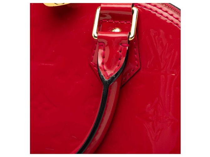 Borsa Louis Vuitton Monogram Vernis Alma BB rossa Rosso - vista 6
