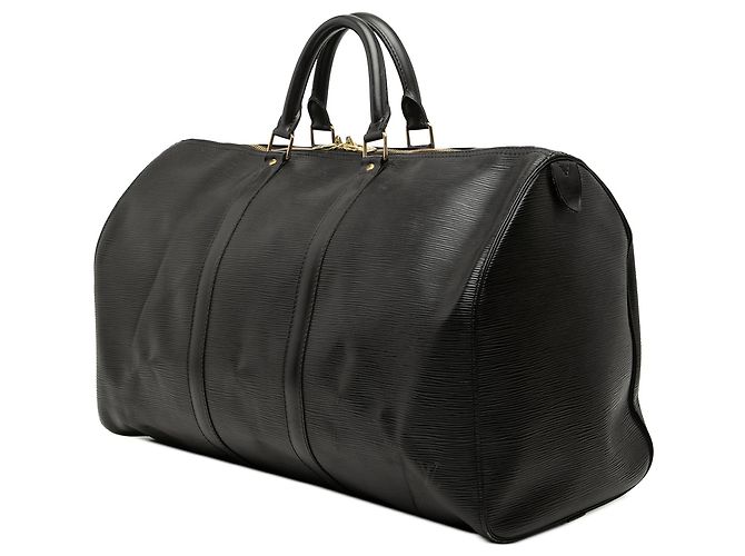 Mala de Viagem Louis Vuitton Epi Keepall 50 Preta Preto - vista 2