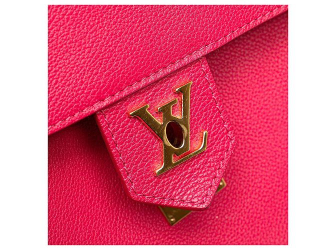 Bolsa Louis Vuitton Lockme PM em couro de bezerro rosa - vista 7