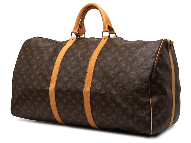 Sac de voyage Louis Vuitton Monogram Keepall Bandouliere 60 Marron - vue 2