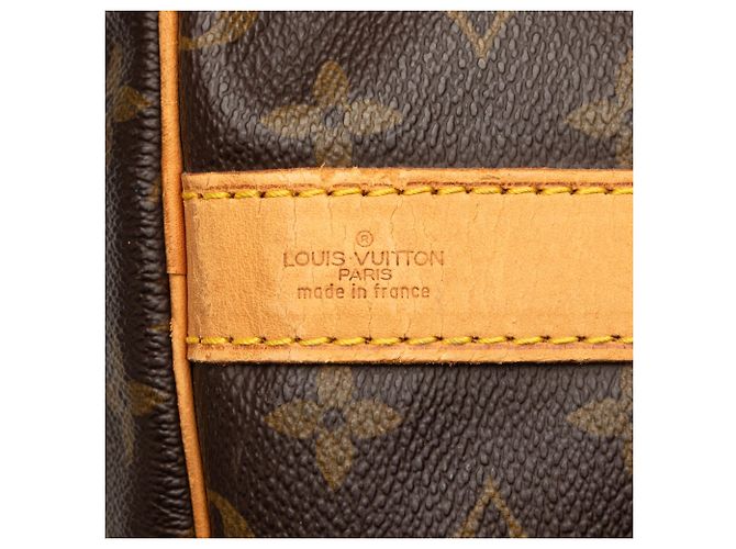 Sac de voyage Louis Vuitton Monogram Keepall Bandouliere 60 Marron - vue 5