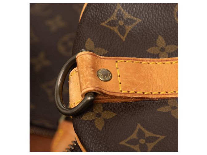 Sac de voyage Louis Vuitton Monogram Keepall Bandouliere 60 Marron - vue 6