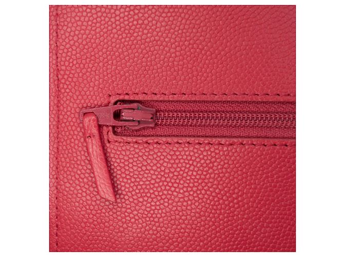 Borsa crossbody Chanel CC Chevron Caviar Red Ancient Greek Charms Wallet On Chain Rosso - vista 7