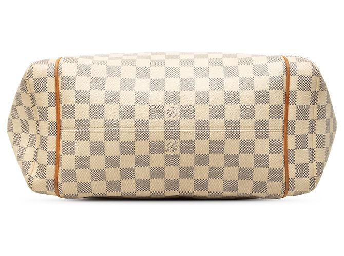 Borsa Tote Louis Vuitton Damier Azur Totally MM Bianca Bianco - vista 3