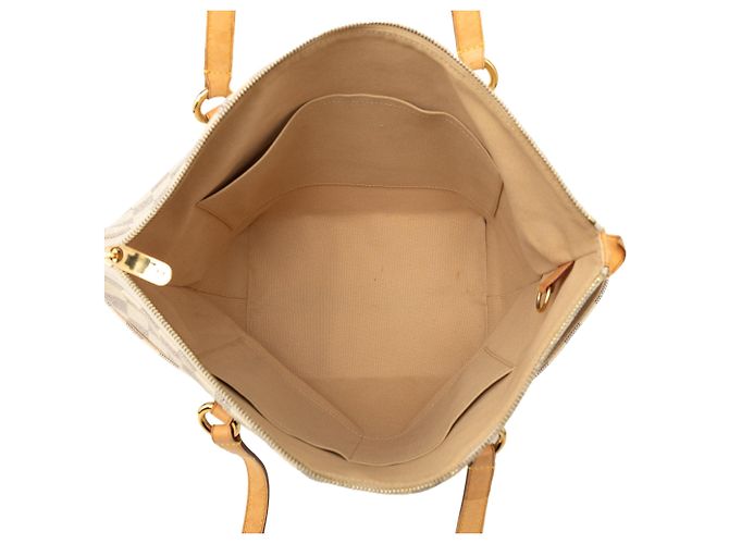 Borsa Tote Louis Vuitton Damier Azur Totally MM Bianca Bianco - vista 4