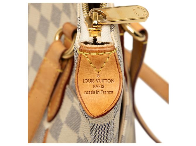 Borsa Tote Louis Vuitton Damier Azur Totally MM Bianca Bianco - vista 5