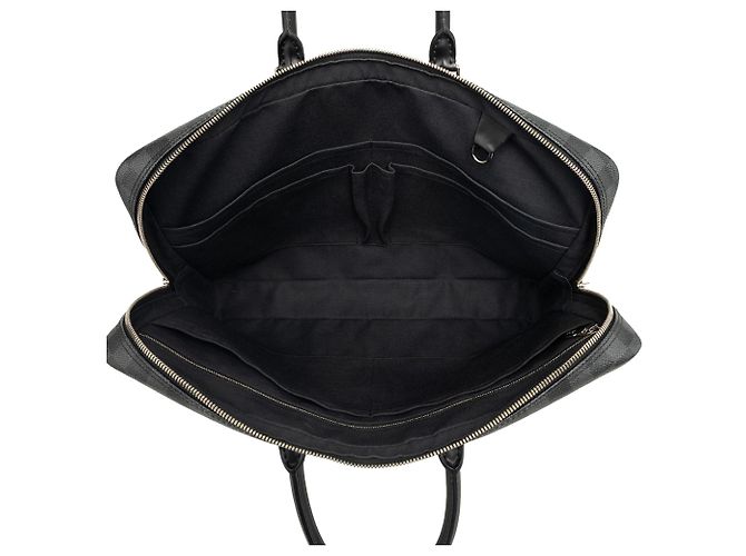 Borsa da Lavoro Louis Vuitton Damier Graphite Porte Documents Voyage PM Nera Nero - vista 4