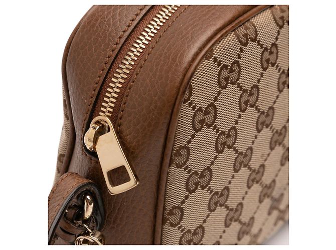 Borsa a tracolla Gucci GG Canvas Bree Beige - vista 7