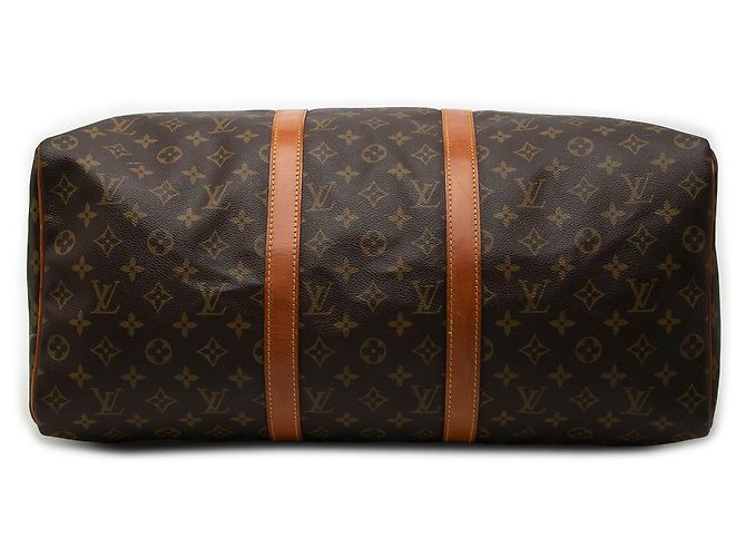 Borsa da viaggio Louis Vuitton Monogram Keepall 50 Marrone - vista 3