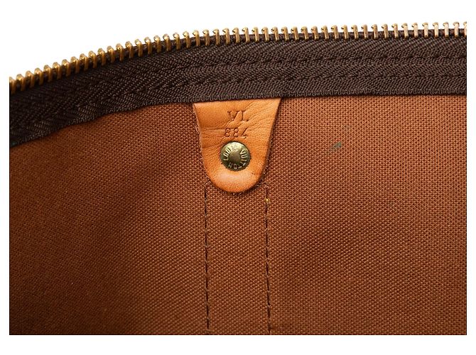 Borsa da viaggio Louis Vuitton Monogram Keepall 50 Marrone - vista 5