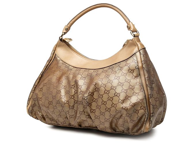 Borsa a tracolla Gucci GG Crystal Abbey D Ring Beige - vista 2