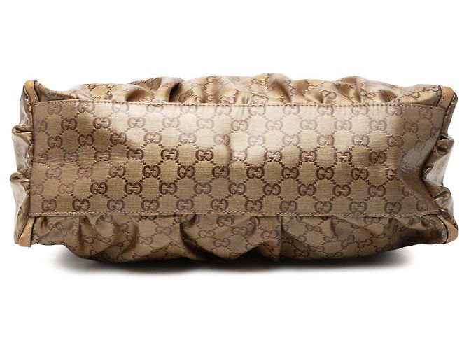 Borsa a tracolla Gucci GG Crystal Abbey D Ring Beige - vista 3