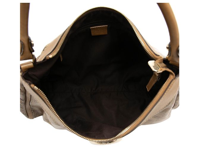 Borsa a tracolla Gucci GG Crystal Abbey D Ring Beige - vista 4