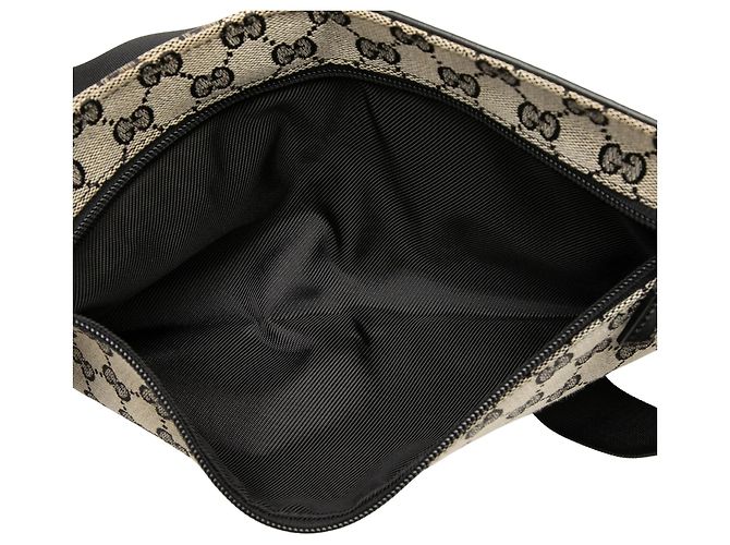 Bolso cinturón Gucci GG Canvas beige con doble bolsillo - vista 4