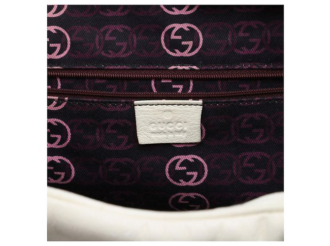 Mala de Viagem Weekender Princy Large em pele de vitela Web branca Gucci Branco - vista 5