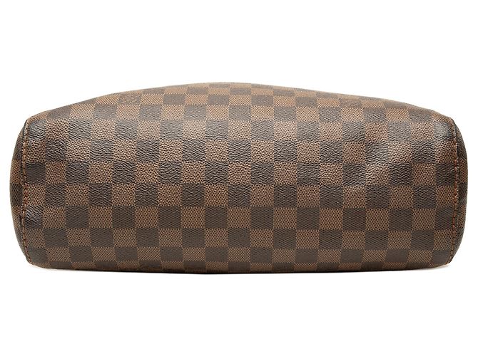 Borsa a tracolla Louis Vuitton Portobello PM Damier Ebene Marrone - vista 3