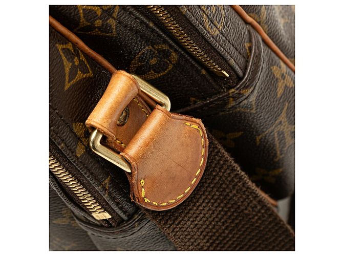Borsa a tracolla Louis Vuitton Monogram Reporter GM Marrone - vista 10