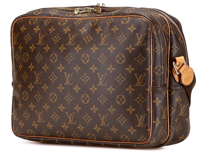 Borsa a tracolla Louis Vuitton Monogram Reporter GM Marrone - vista 2