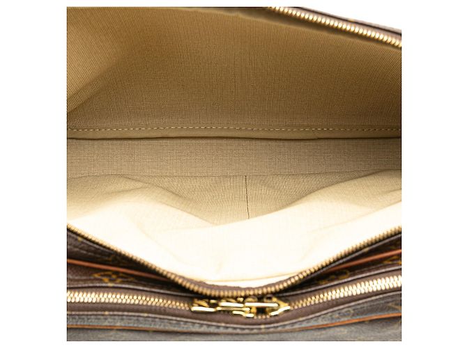 Borsa a tracolla Louis Vuitton Monogram Reporter GM Marrone - vista 4